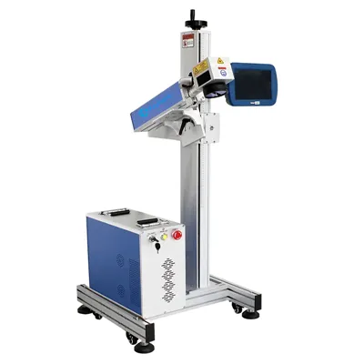 Màquina de marcatge làser de fibra voladora en línia
